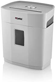 Dahle PaperSAFE 100 Paper Shredder (5 Sheets, Oil-Free, Jam Protection, Cross-Cut, for Home-Office) Grey, 36.6 x 34.7 x 21.7cm.