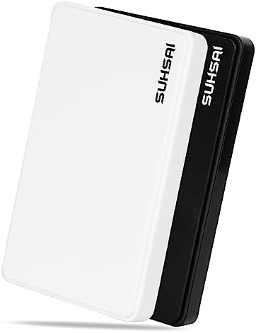 SUHSAI External Hard drive 1TB, 2.5 Inch External Hdd, Storage and Backup Drive, hard disk, USB 2.0 portable hard drive, Compatible with Mac, Laptop, Desktop, computer (Black).