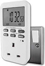 Unicom Easy Read Electronic Timer with Large LCD Display- 3 Pin Plug-in - Energy Saver - Increased Security.