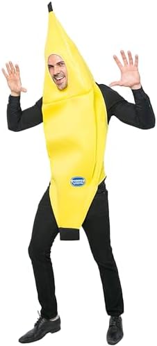 Spooktacular Creations Appealing Banana Costume Adult Deluxe Set for Halloween Dress Up Party and Roleplay Cosplay (Medium).