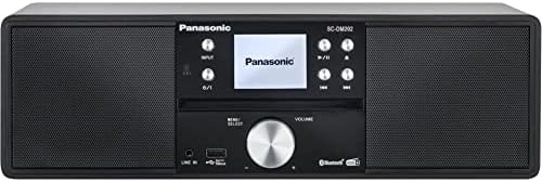 Panasonic SC-DM202EG-K Compact Micro Hi-Fi Stereo System with CD, DAB+/FM Radio, USB and Bluetooth, 24W Speakers, Remote Control, 2.4&#34; TFT LCD Display, EQ Settings, Black.