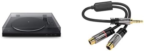 Sony PS-LX310BT Bluetooth Turntable with built-in Phono Pre-Amp, 2 speeds and 3 gain modes, Black