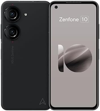 ASUS Zenfone 10, Qualcomm Snapdragon 8 Gen2, SM8550, 5.92 inch FHD+ 2400x1080, 16GB RAM, 512GB Storage, Android 13, 50MP Rear Camera + 32MP Front Camera, 4300mAh, Dual Sim, Black, UK.