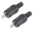 electrosmart Pack of 2-2 Pin Din Male Hi Fi Speaker/Loudspeaker Cable Plugs with Screw Connections.