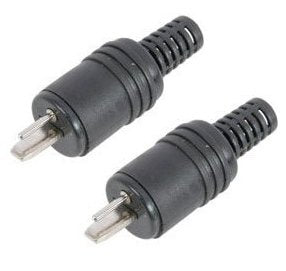 electrosmart Pack of 2-2 Pin Din Male Hi Fi Speaker/Loudspeaker Cable Plugs with Screw Connections.