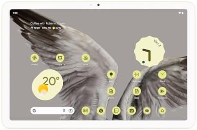 Google Pixel Tablet – Android tablet with 11-inch screen and extra-long battery life – 8 GB RAM – 128 GB storage – Porcelain.