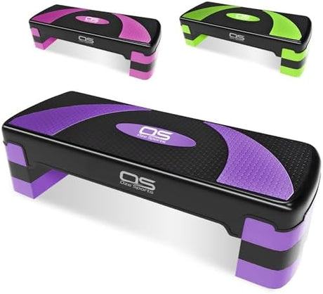 Aerobic Stepper platform -Step Steps board High - Exercise 2-5 Level Adjustable Height Fitness Workout Yoga Pilates Fitness Home Gym Removable Step Rise block.