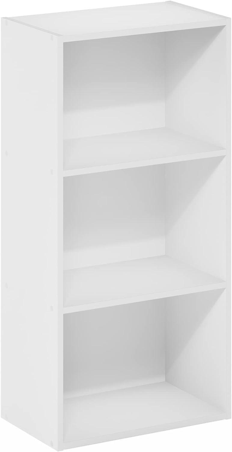 Furinno Luder 5-Cube Reversible Open Shelf, White.