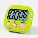 Digital Kitchen Timer Magnetic Backing Stand, Timers for Baking, Kitchen, Study, Exercise Training, Count up&Count down Clock Loud Alarm (BLACK).