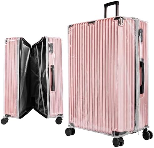 Yotako Clear PVC Suitcase Cover Protectors 20 Inch Luggage Cover for Wheeled Suitcase (20''(18.90''H x 14.90''L x 9.50''W)).