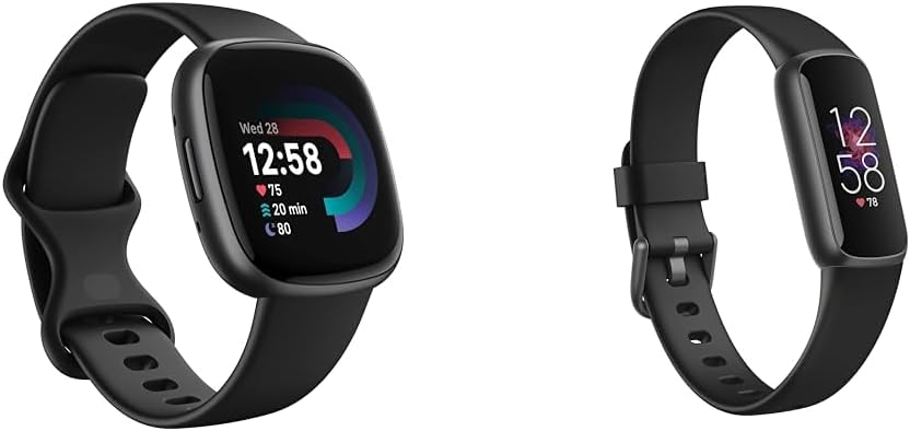 Google Fitbit Versa 4 Fitness Smartwatch with built-in GPS and up to 6 days battery life - compatible with iOS 15 or higher & Android OS 9.0 or higher.