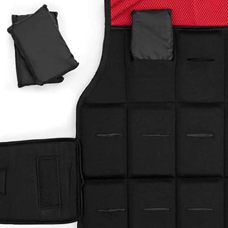 Capital Sports Vestpro Weight Vests (Various Weight Measures and Quantities, Nylon Belt with Velcro Locks) Black.