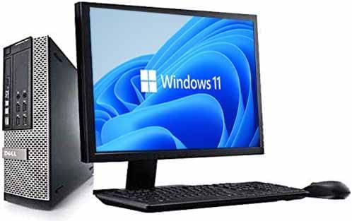 Complete set of 21.5in Monitor OptiPlex 3020 SFF Quad Core i5-4570 8GB 256GB SSD WiFi Windows 11 64-Bit Desktop PC Computer (Renewed).