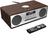 DAB+ Radio &amp; CD Player | Compact Wooden Hi-Fi Music System | Bluetooth Digital Home Stereo | FM, 20 Presets, Dual Alarm, &amp; Remote Control | AUX &amp; USB Input | USB Charging | MAJORITY Oakington (Oak)