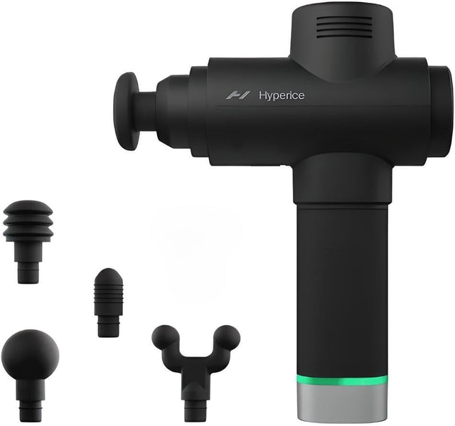 Hyperice Hypervolt 2 Pro - Featuring Quiet Glide Technology - Handheld Percussion Massage Gun | 5 Speeds, 5 Interchangeable Heads | Helps Relieve Sore Muscles and Stiffness (Hypervolt 2 Pro).