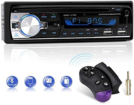 Car Radio Bluetooth Hands-Free, CENXINY 1 DIN Car Stereos with USB and CAR MP3 Player, 4x65W FM Radio, Support IOS and Android Phone (No CD player)