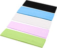 Clyhon 5pcs Cotton Yoga Stretch Headbands, Elastic Sports Hairband for Women Girls, Suitable for Yoga, Pilates, Running, Cycling.