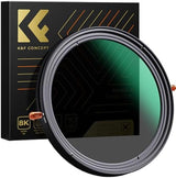 K&F Concept 82mm Variable ND Filter+CPL Circular Polarising Polarizer Filter 2 in 1 Function Graduated Fader Neutral Density Filter MRC 18-Layer ND2 ND4 ND8 ND16 to ND32 No Spox X Issue.