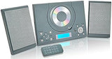 Grouptronics GTMC-101 MK2 CD Player Stereo Micro Compact HiFi with USB &amp; MP3, AUX IN For Phone/Tablet, FM Radio, Clock Alarm, Desktop Stand or Wall Mountable &amp; Remote Control