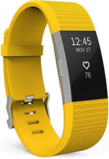 Yousave Accessories Compatible With FitBit Charge 2 Strap, Adjustable Band Straps, Replacement Silicone Sport Wristband For Men/Women in Small or Large.