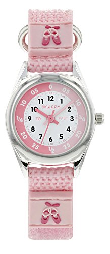 Tikkers Girl's Time Teacher Ballet Theme Watch - NTK0013.