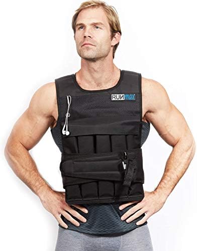 RUNFast/Max 12lbs-140lbs Adjustable Weighted Vest.