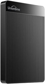 UnionSine HD2510 500GB USB 3.0 Ultra Slim Portable External Hard Drive HDD Compatible with PC, Mac, Laptop, Xbox, Xbox One, PS4 (Black)