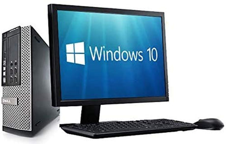 Complete set of 21.5in Monitor and Dell OptiPlex Quad Core i5-2400 8GB 1000GB WiFi Windows 10 64-Bit Desktop PC Computer (Renewed).