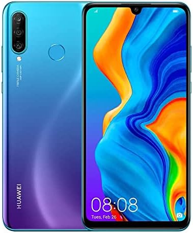 Huawei P30 Lite 128 GB 6.15 inch FHD Dewdrop Display Smartphone with 48MP AI Ultra-wide Triple Camera, 4GB RAM, Android 9.0 Sim-Free Mobile Phone, Single Sim, UK Version, Black.