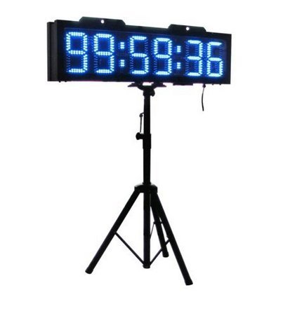 Godrelish &apos 8 6 Digits Double Sided LED Race Timing Clock Hours Minutes Seconds Count Down/Up Timer RF Remote Control Außenfr Friendly.