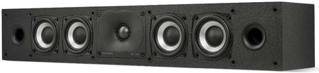 Polk Audio Monitor XT15 High-Resolution Compact Bookshelf Loudspeakers, Hi-Res Certified Performance, Dolby Atmos Certified & DTS:X Compatible, Black.