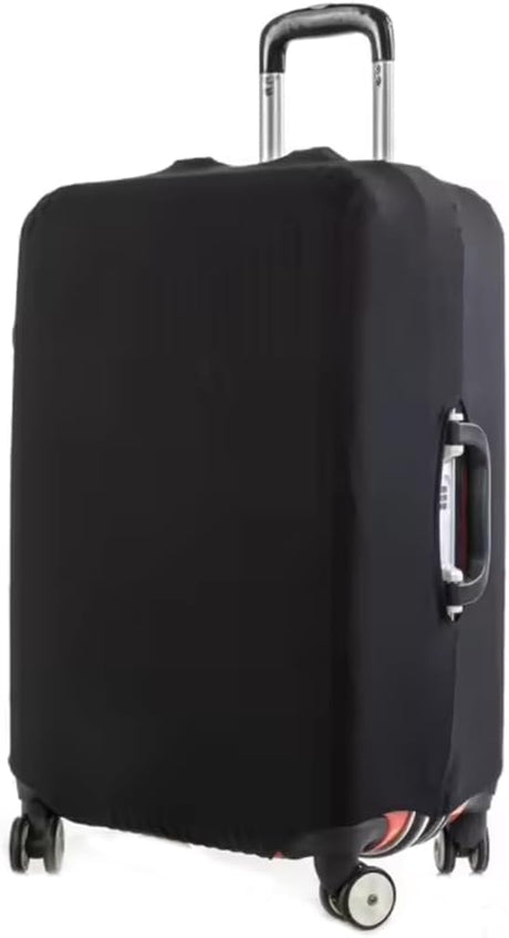 CPJ Suitcase Cover,Suitcase Covers,Luggage Covers for Suitcases,Luggage Wheel Protector Covers,Travel Luggage Cover Suitcase Protector(Black,L 26-28 inch).