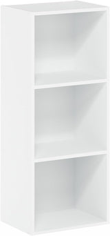 Furinno Luder 5-Cube Reversible Open Shelf, White.