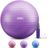 Amazon Brand - Umi Large Exercise Ball 55cm 65cm 75cm Gym Balls for Adults Yoga Ball with Pump Anti Burst Ball Chair for Balance, Stability.