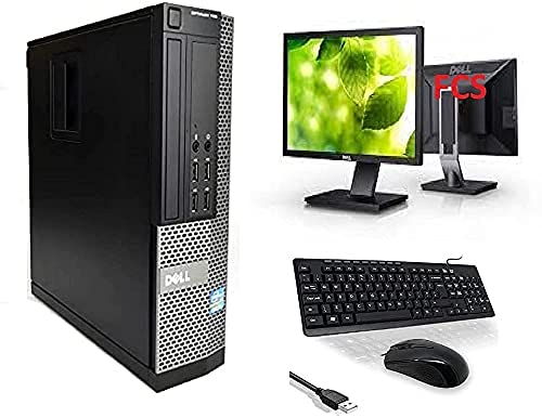 Optiplex Dell Intel i7-2600 Quad Core 16GB RAM 256GB SSD + 1TB HDD WiFi Windows 10 Desktop PC 22 FCS Computer Bundle (Renewed) (Renewed).