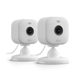 All-New Blink Mini 2 – Plug-in smart security camera, HD night view in colour, built-in spotlight, two-way audio, motion detection, works with Alexa (White)