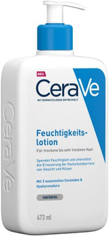 CeraVe Moisturising Lotion, with hyaluronic acid and 3 essential ceramides, Daily Face & Body Moisturiser for Dry to Very Dry Skin (Packaging may vary) 236 ml (Pack of 1).