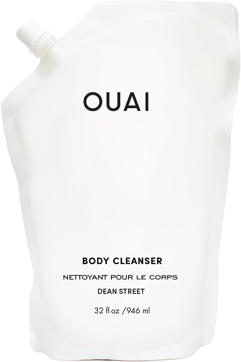 OUAI Body Cleanser Refill, Dean Street - Foaming Body Wash with Jojoba Oil and Rosehip Oil to Hydrate, Nurture, Balance and Soften Skin - Paraben, Phthalate and Sulfate Free Skin Care Products - 946ml.