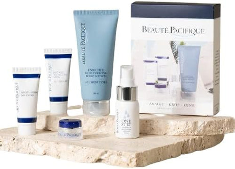 Beauté Pacifique - Skin Care Starter Kit - 5 Beauty Products for Face Care - Cleanser, Moisturizing Creme, Hydrating Mask and Anti-Wrinkle Eye Creme - Beauty Gifts Sets For Women - Skincare Gift Set.