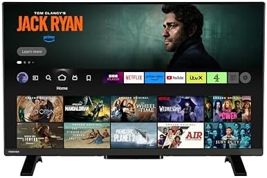 Toshiba 43LF2F53DB 43 Inch Full HD Fire TV, TRU Resolution, HDR10, Dolby Audio Processing.