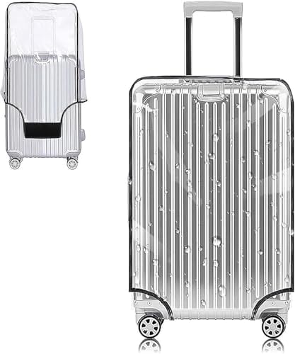 Yotako 30 Inch Suitcase Cover Protectors Clear PVC Luggage Cover Waterproof Trolley Suitcase Protective Cover for Business Trip Daily Using(30''(25.80''H x 20.50''L x 13.00''W)).