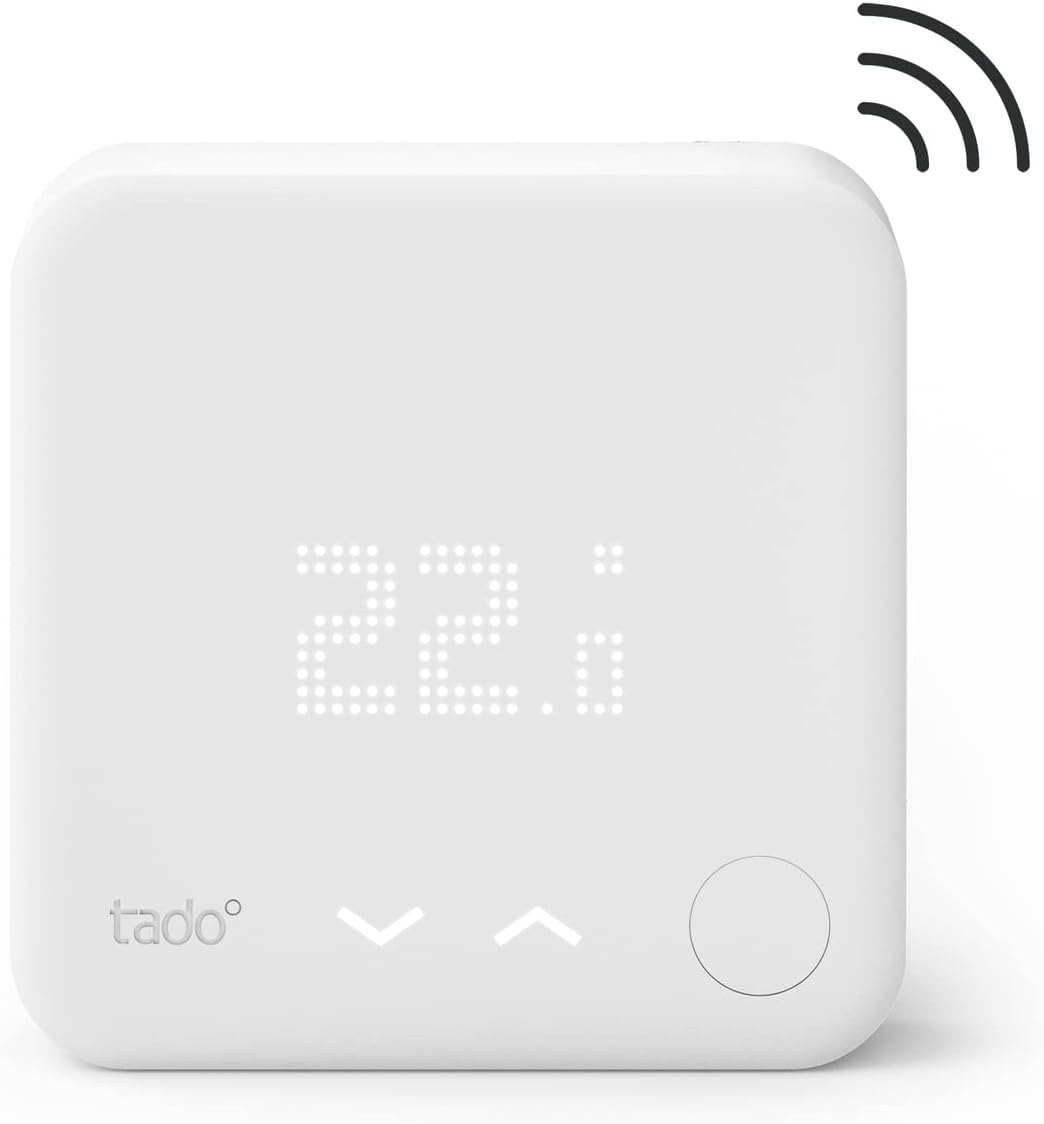 tado° Wireless Temperature Sensor - Wifi Add-On Product For Smart Radiator Thermostat - Digital Temperature Control For Active Heating Control - Easy DIY Installation - Save Energy and Heating Costs.