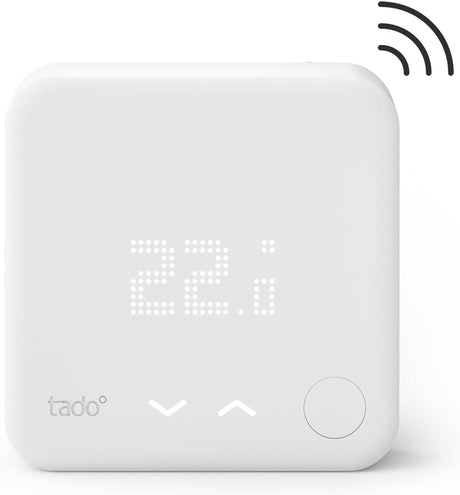 tado° Wireless Temperature Sensor - Wifi Add-On Product For Smart Radiator Thermostat - Digital Temperature Control For Active Heating Control - Easy DIY Installation - Save Energy and Heating Costs