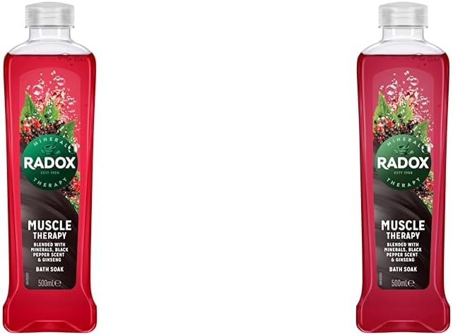 Radox Mineral Therapy Muscle Therapy Bath Soak uniquely blended with minerals & herbs for a rejuvenating bubble bath 500 ml.