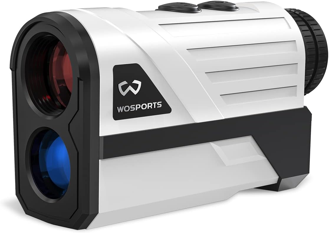 Wosports Golf Rangefinder, 800 Yards Laser Distance Finder with Slope, Flag-Lock with Vibration Distance/Speed/Angle Measurement, Upgraded Battery Cover.