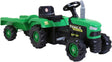 Dolu Children's Ride On Tractor with Trailer Green.