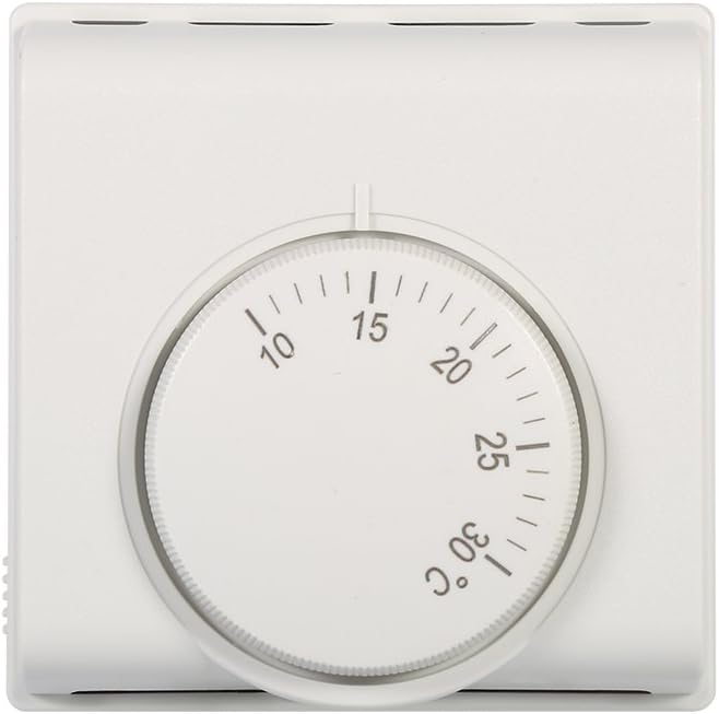 Energy Saving Thermostat Controller, 220V Room Mechanical Thermostat Controller Switch for Central Air Conditioning in Hotel Restaurant Supermarket or Home.