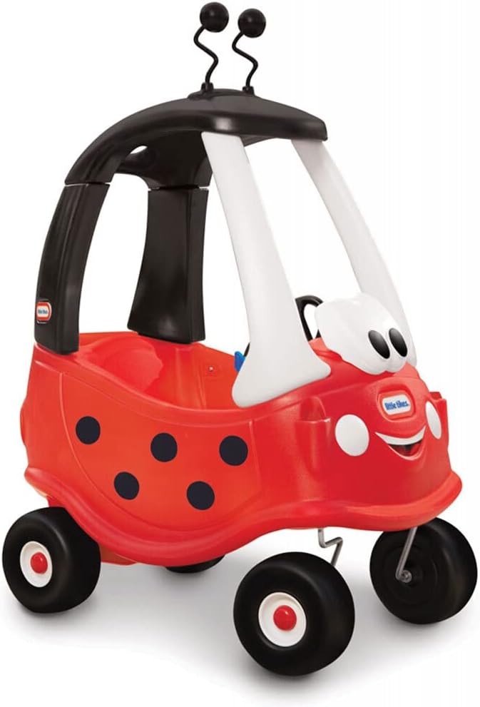 Little Tikes Dino Cozy Coupe Car. Kids Ride-On, Foot to Floor Slider, Mini Vehicle Push Car With Real Working Horn, Clicking Ignition Switch & Petrol Cap. For Ages 18 Months+.