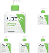 CeraVe Hydrating Cleanser for Normal to Dry Skin 236 ml with Hyaluronic Acid and 3 Essential Ceramides.