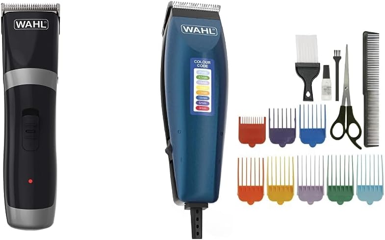 Wahl Cord/Cordless Hair Clipper, Gifts for Him, Rechargeable Cordless Clippers, Clipper Kit for Men, Rinseable Blades, Home Hair Cutting, Clippers with Guide Combs.